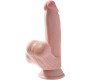 King Cock Plus KING COCK - PLUS 3D DILDO SWINGING BALLS 15.2 CM LIGHT SKIN