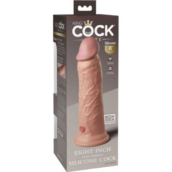 King Cock ELITE REALISTIC SILICONE DILDO 20.3 CM