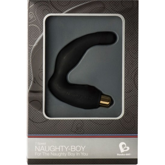 Rocks-Off NAUGHTY-BOY MALE G-SPOT MASSAGER 7 V BLACK
