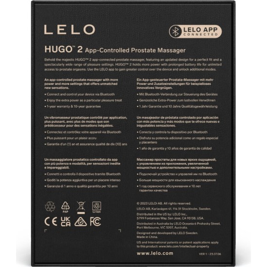 Lelo HUGO 2 GREEN PROSTATE MASSAGER