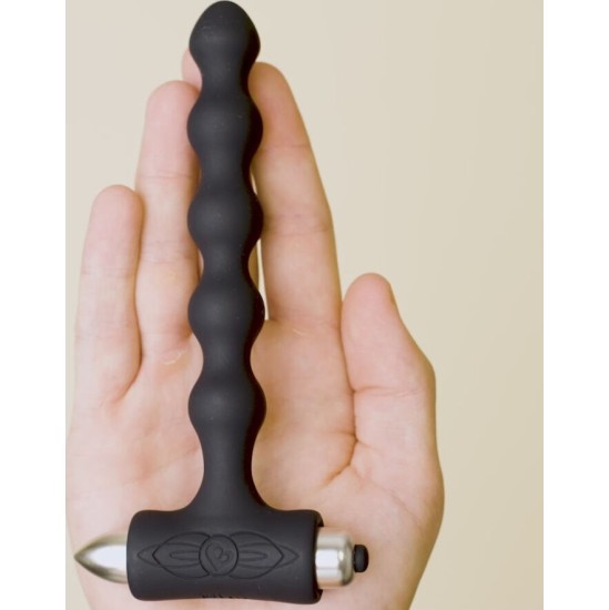 Rocks-Off ROCKS- OFF - PETITE SENSATIONS PEARLS ANAL PLUG VIBRATOR BLACK