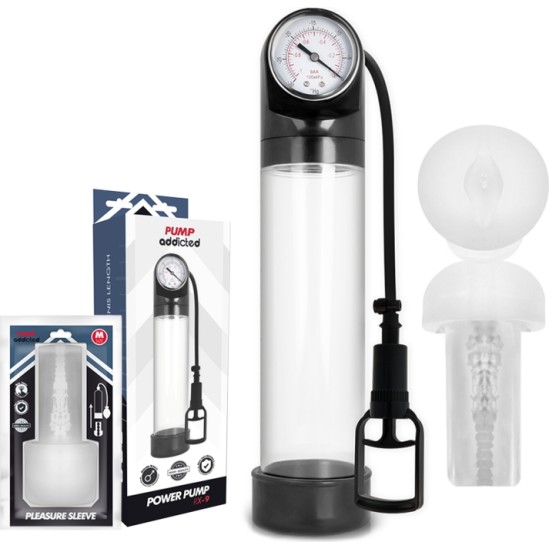 Pump Addicted RX9 TRANSPARENT WITH MASTURBATOR