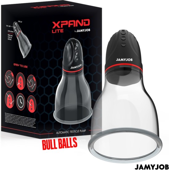 Jamyjob XPAND LITE AUTOMATIC TESTICLE PUMP 3 SUCTION LEVELS GREY