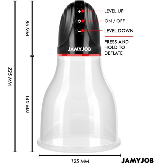 Jamyjob XPAND LITE AUTOMATIC TESTICLE PUMP 3 SUCTION LEVELS GREY
