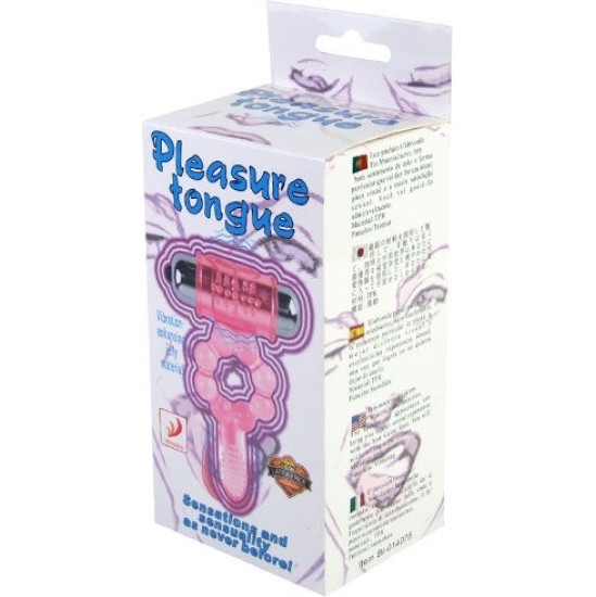 Baile For Him BAILE - SILICONE RING 10 TONGUE RHYTHMS WITH PINK VIBRATION