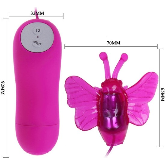 Baile Stimulating BAILE - CUTE SECRET BUTTERFLY STIMULATOR VIBRATOR 12V