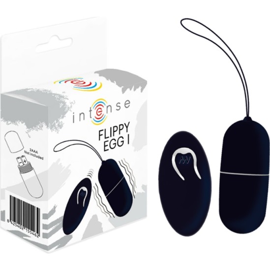 Intense Couples Toys INTENSE - FLIPPY I VIBRATING EGG WITH REMOTE CONTROL BLACK
