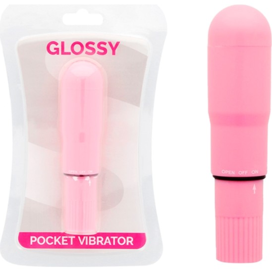 Glossy POCKET VIBRATOR PINK