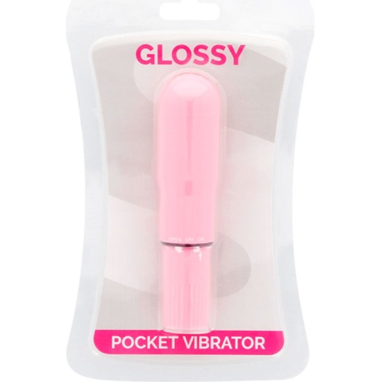 Glossy POCKET VIBRATOR PINK