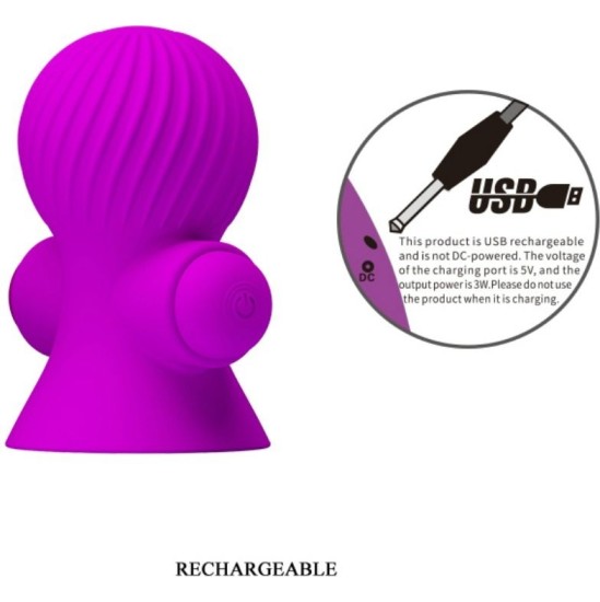 Pretty Love Smart PRETTY LOVE - NIPPLE STIMULATORS 12M LILAC VIBRATION