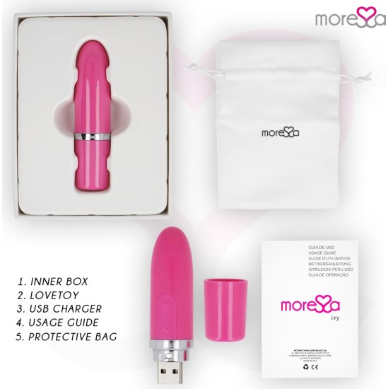 Moressa IVY VIBRATOR STIMULATOR TRAVEL PINK