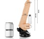 Basecock REALISTIC VIBRATOR REMOTE CONTROL NATURAL WITH TESTICLES 19.5 CM -O- 4 CM