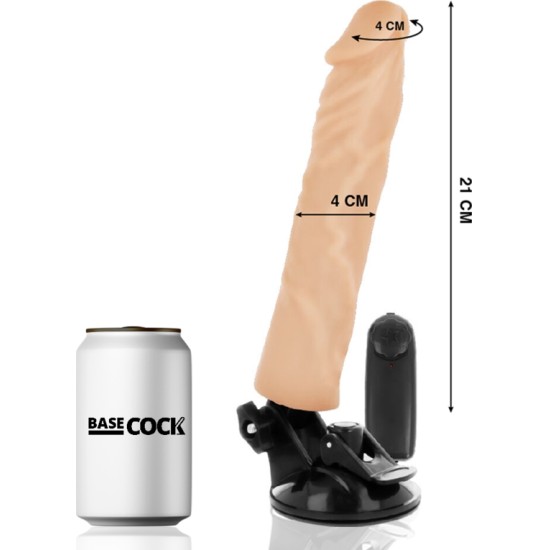 Basecock REALISTIC VIBRATOR REMOTE CONTROL FLESH 21 CM -O- 4 CM