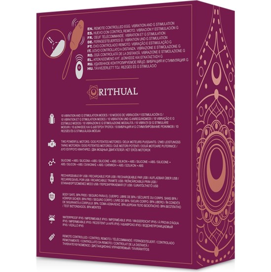 Rithual PRIYA EGG REMOTE CONTROL G-SPOT + VIBRATION