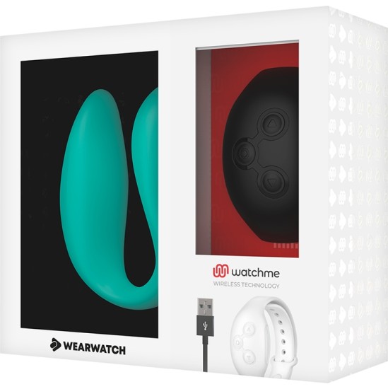 Wearwatch DUAL TECHNOLOGY VIBRATOR WATCHME AQUAMARINE / JET