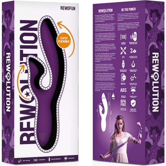 Rewolution REWOFUN FLEXIBLE VIBRATOR WITH RABBIT