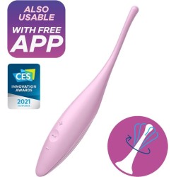 Satisfyer Connect SATISFYER - TWIRLING JOY CLIT TIP VIBRATOR PINK
