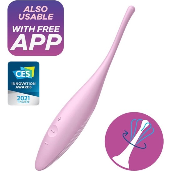 Satisfyer Connect SATISFYER - TWIRLING JOY CLIT TIP VIBRATOR PINK