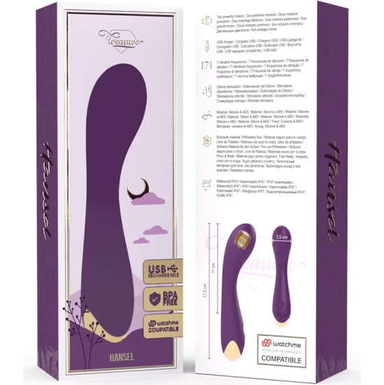 Treasure HANSEL G-SPOT VIBRATOR WATCHME WIRELESS TECHNOLOGY COMPATIBLE