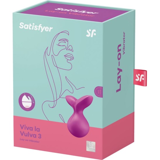 Satisfyer Layons SATISFYER - VIVA LA VULVA 3 LAY-ON VIBRATOR VIOLET
