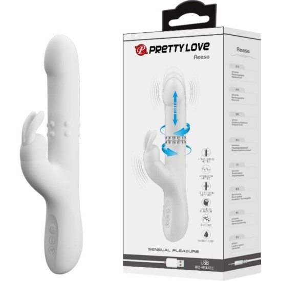 Pretty Love REESE VIBRATOR WITH SILVER ROTATION