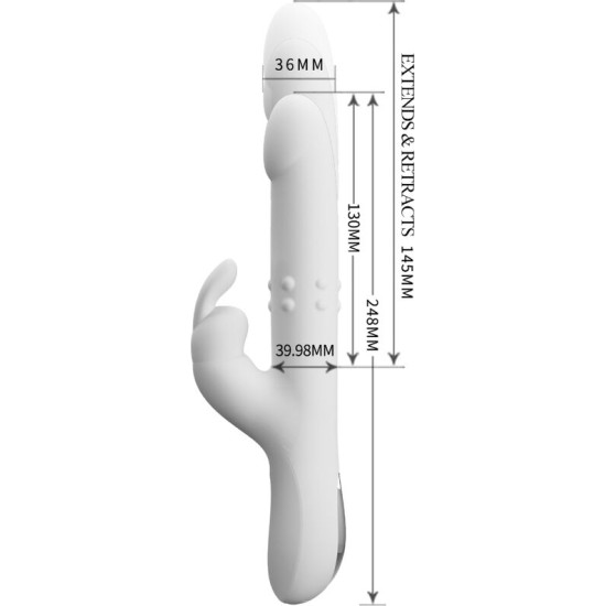 Pretty Love REESE VIBRATOR WITH SILVER ROTATION