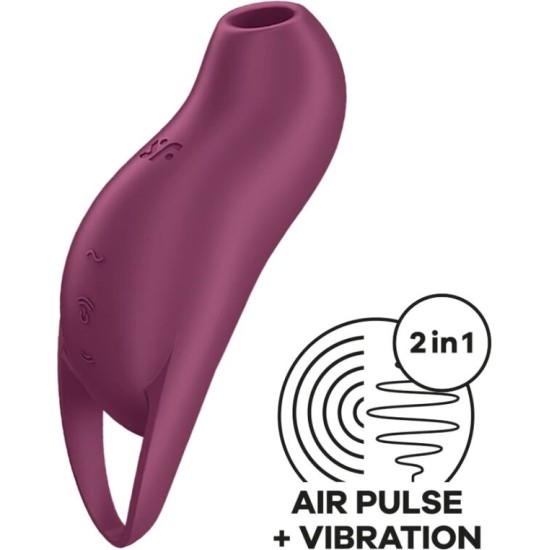 Satisfyer Air Pulse SATISFYER - POCKET PRO 1 CLITORIS STIMULATOR GARNET