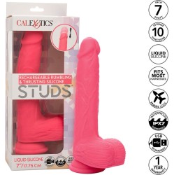 Calexotics STUDS REALISTIC VIBRATOR 10 VIBRATIONS PINK