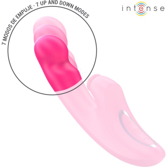 Intense Fun INTENSE - EMI VIBRATOR 13.5 CM MULTIFUNCTION 3 IN 1 10 VIBRATIONS PINK