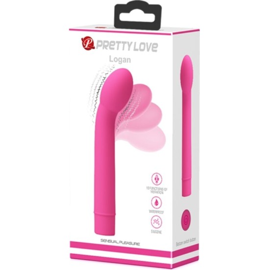 Pretty Love LOGAN G-SPOT VIBRATOR 10 VIBRATIONS PINK