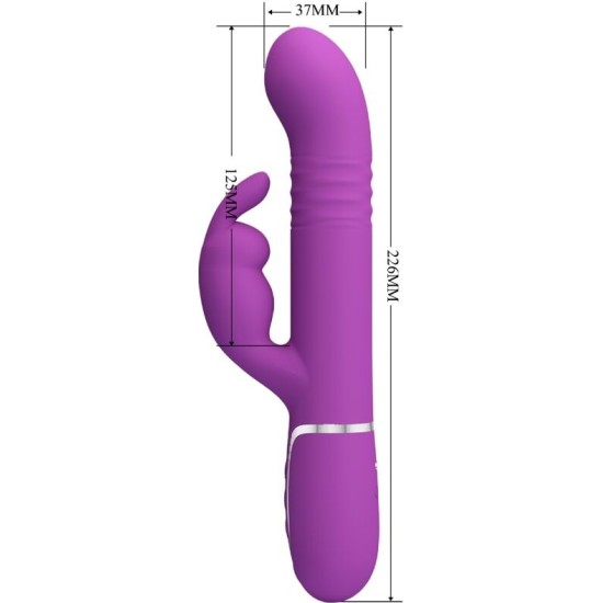 Pretty Love COALE 4 IN 1 MULTIFUNCTION RABBIT VIBRATOR PURPLE
