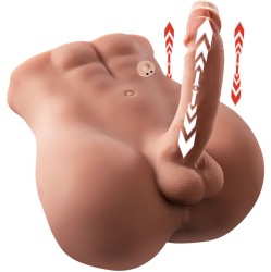 Xise BERTLETT DILDO ASS REALISTIC DILDO AND ANUS MASTURBATOR FRONT POSITION WITH THRUSTING 18 CM