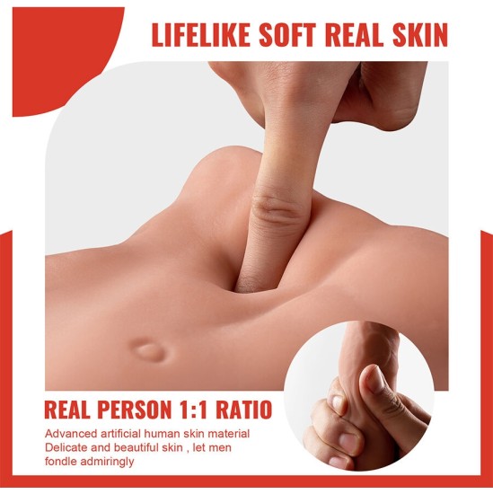 Xise BERTLETT DILDO ASS REALISTIC DILDO AND ANUS MASTURBATOR FRONT POSITION WITH THRUSTING 18 CM