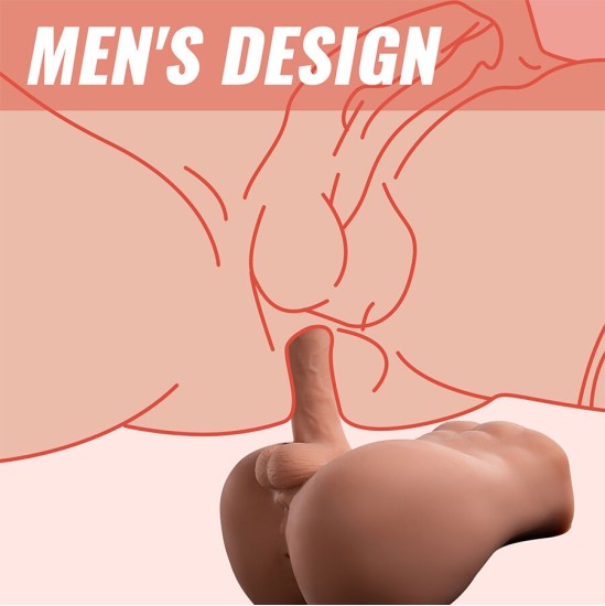 Xise BERTLETT DILDO ASS REALISTIC DILDO AND ANUS MASTURBATOR FRONT POSITION WITH THRUSTING 18 CM