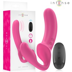 Intense Fun INTENSE - AMY DOUBLE VIBRATOR 20 CM PINK REMOTE CONTROL