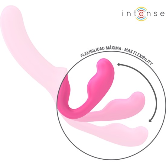 Intense Fun INTENSE - AMY DOUBLE VIBRATOR 20 CM PINK REMOTE CONTROL