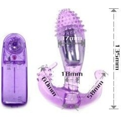 Baile LILAC VAGINAL AND ANAL STIMULATOR WITH VIBRATION