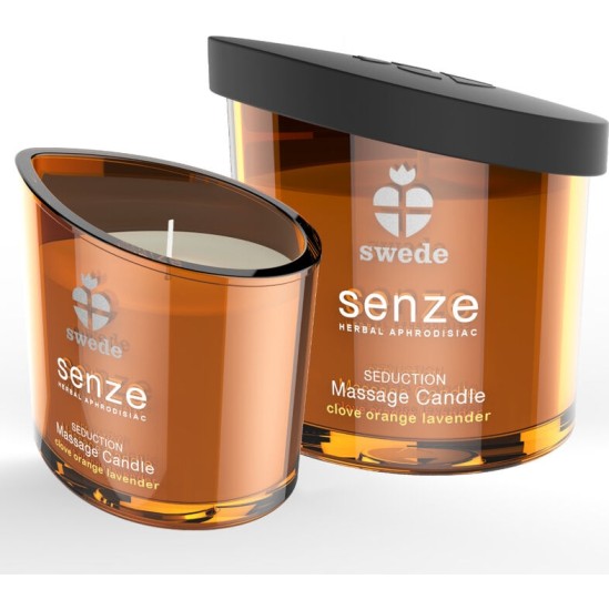 Swede SENZE SEDUCTION MASSAGE CANDLE - CLOVE, ORANGE, LAVENDER