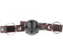 Kink Collar & Gag KINK - HOLLOW HARD BLACK BALL GAG MODEL 2 65 x 2.5 CM
