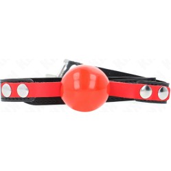 Kink Collar & Gag KINK - SOFT TPE BALL 4 CM GAG MODEL 4 60 x 2 CM ADJUSTABLE 37-52 CM