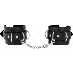 Kink Wrist Restraint KINK - 3 D-RING WRIST RESTRAINTS ADJUSTABLE BLACK 17.5-25 CM X 6 CM