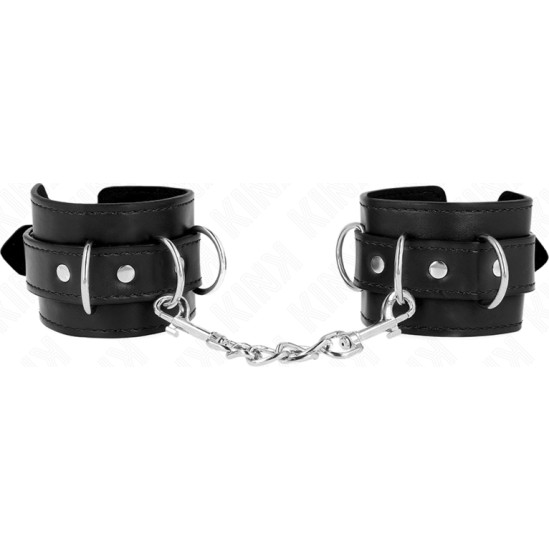 Kink Wrist Restraint KINK - 3 D-RING WRIST RESTRAINTS ADJUSTABLE BLACK 17.5-25 CM X 6 CM