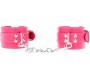 Kink Wrist Restraint KINK - WRIST RESTRAINTS RASPBERRY ROSE WITH RASPBERRY ROSE LINING ADJUSTABLE 20-28 CM X 5.5 CM