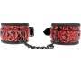 Kink Wrist Restraint KINK - DIAMOND PATTERN WRIST RESTRAINTS DARK RED ADJUSTABLE 17-26 CM X 5.5 CM