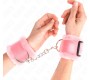Kink Wrist Restraint KINK - FURRY LINED WRIST RESTRAINTS PINK ADJUSTABLE 17-31 CM X 7 CM