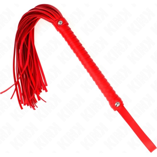 Kink Impact & Touch KINK - WHIP WITH RED TEXTURED HANDLE 48.5 CM