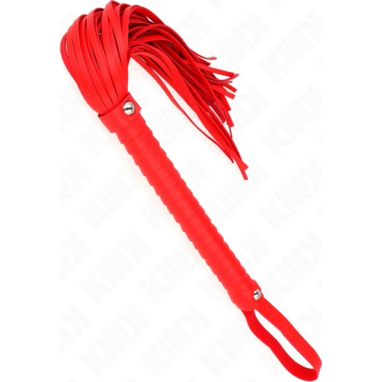 Kink Impact & Touch KINK - WHIP WITH RED TEXTURED HANDLE 48.5 CM