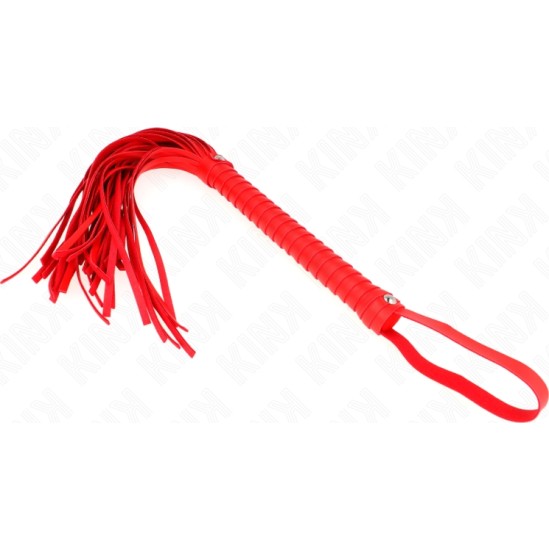 Kink Impact & Touch KINK - WHIP WITH RED TEXTURED HANDLE 48.5 CM