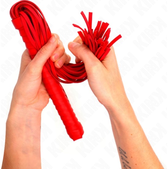 Kink Impact & Touch KINK - WHIP WITH RED TEXTURED HANDLE 48.5 CM