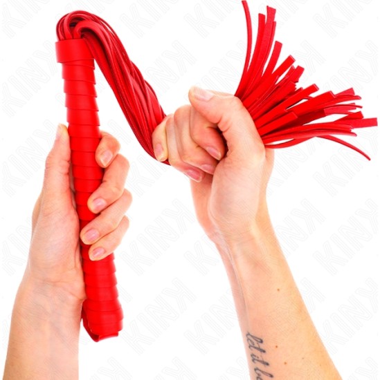 Kink Impact & Touch KINK - WHIP WITH RED TEXTURED HANDLE 48.5 CM